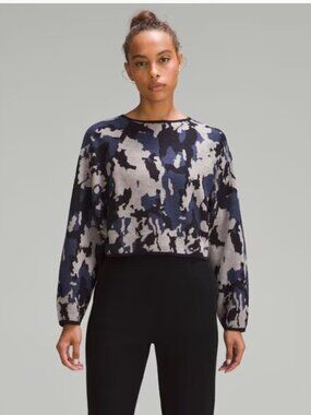 Lululemon Camo Cropped Sweater
